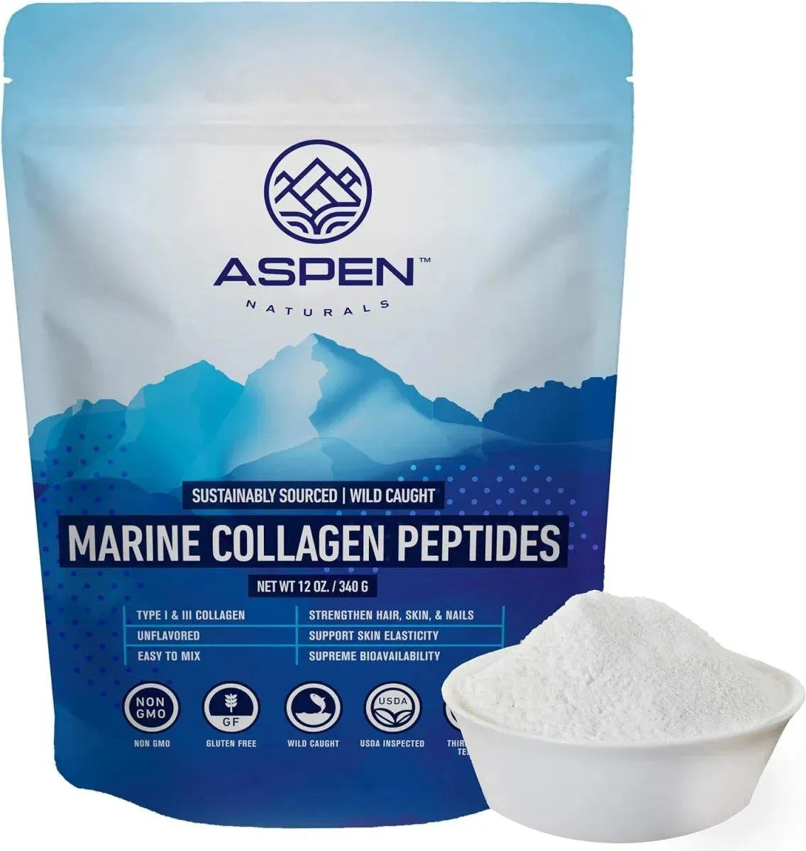 ASPEN NATURALS - Aspen Naturals Marine Collagen Peptides Powder 340Gr. - The Red Vitamin MX - Suplementos Alimenticios - {{ shop.shopifyCountryName }}