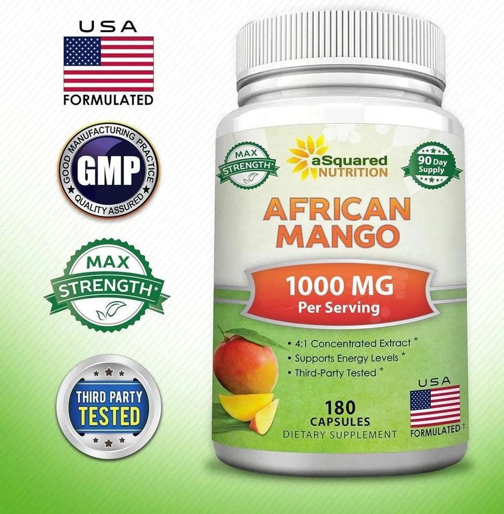 ASQUARED NUTRITION - aSquared Nutrition African Mango Extract 1000Mg. 180 Capsulas - The Red Vitamin MX - Suplementos Alimenticios - {{ shop.shopifyCountryName }}