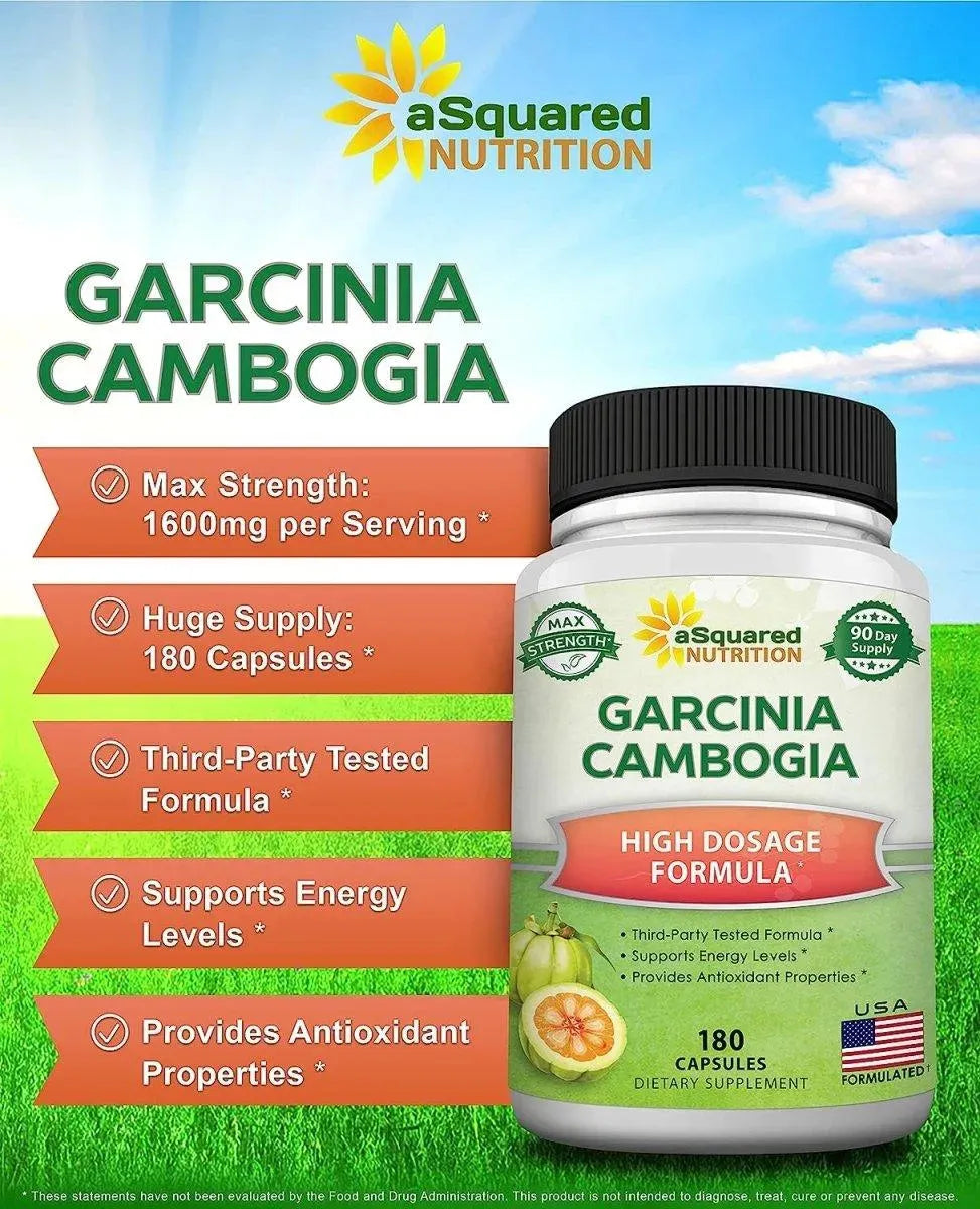 ASQUARED NUTRITION - aSquared Nutrition Garcinia Cambogia 1600Mg. 180 Capsulas - The Red Vitamin MX - Suplementos Alimenticios - {{ shop.shopifyCountryName }}