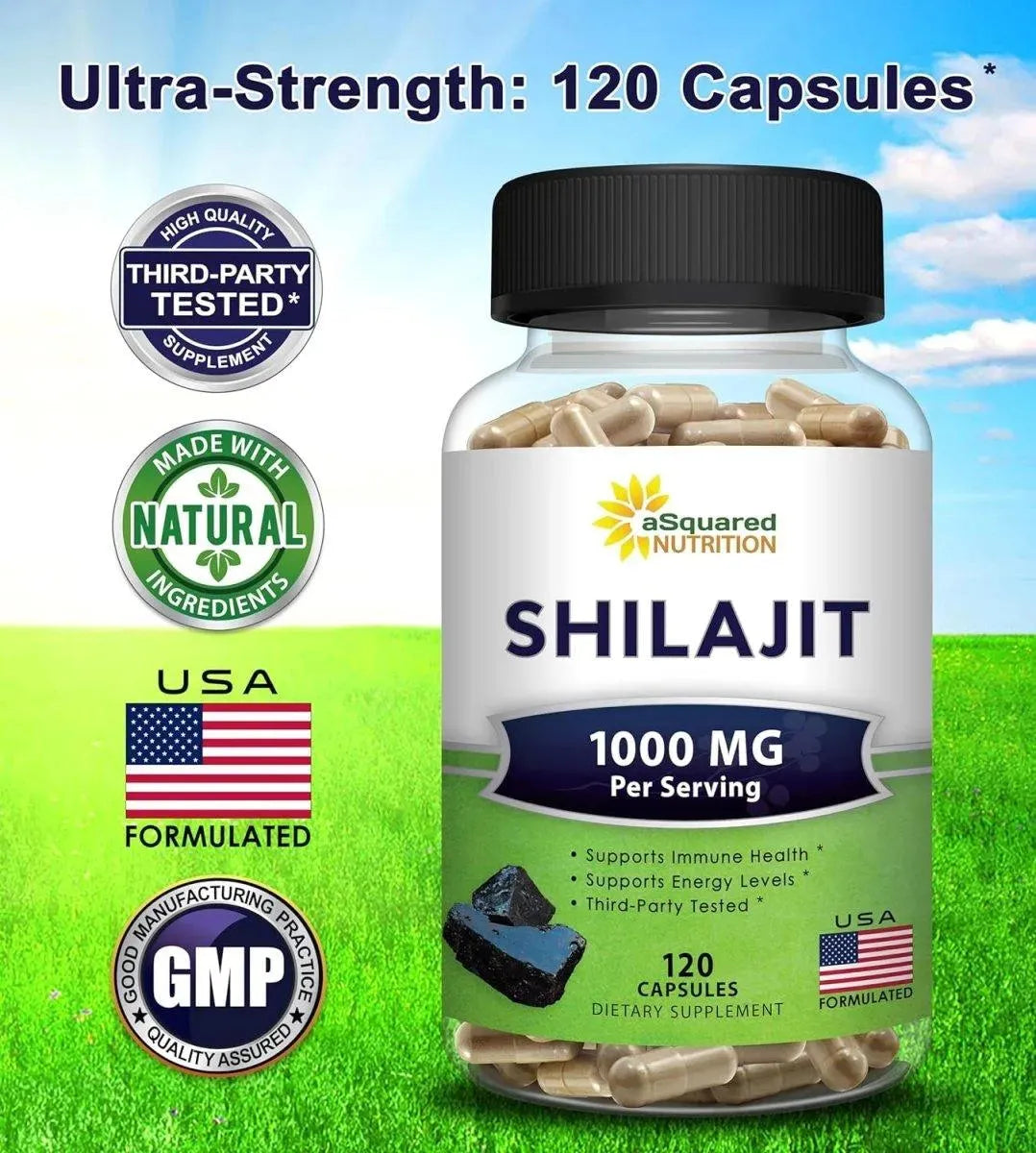 ASQUARED NUTRITION - aSquared Nutrition Shilajit 1000Mg. 120 Capsulas - The Red Vitamin MX - Suplementos Alimenticios - {{ shop.shopifyCountryName }}