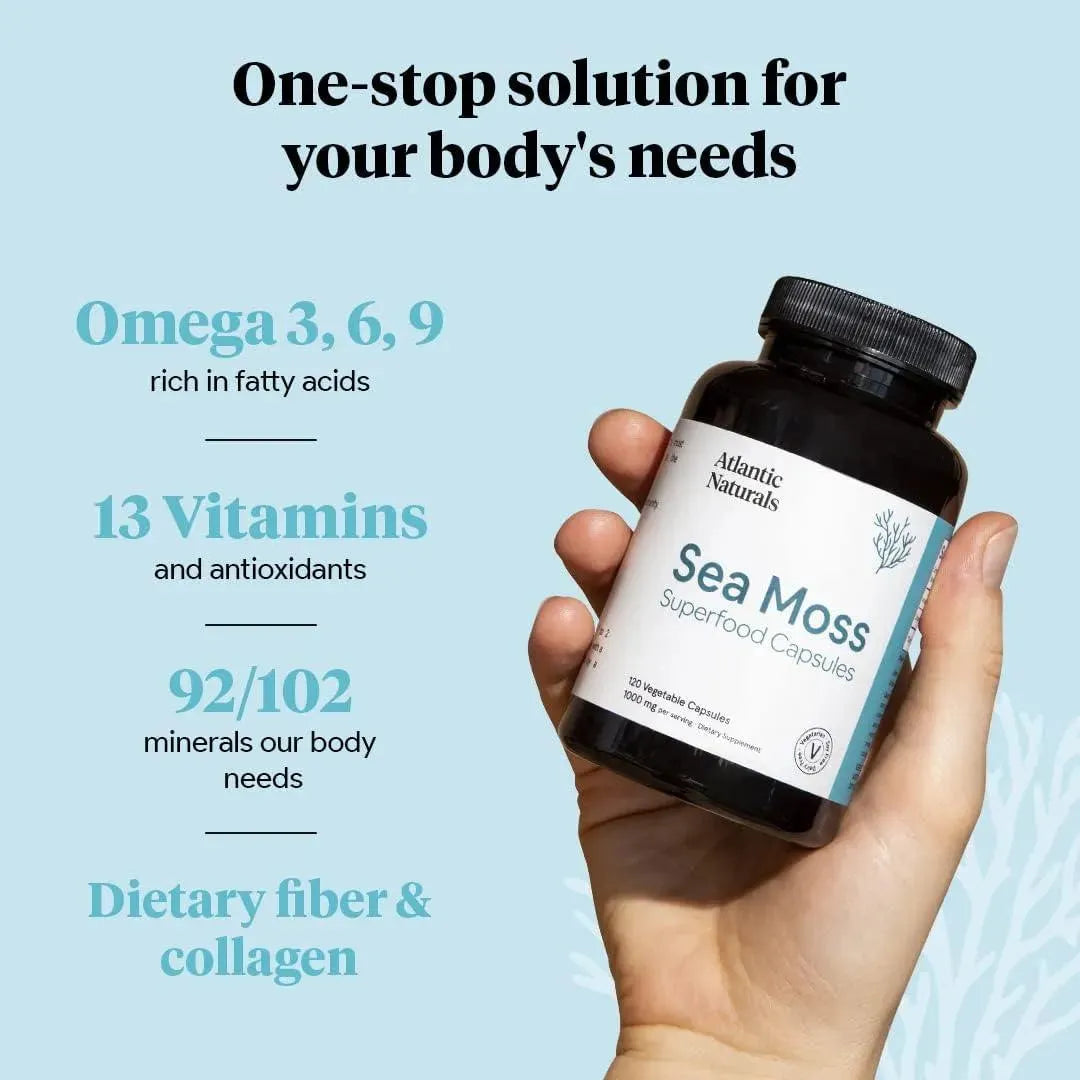 ATLANTIC NATURALS - Atlantic Naturals Organic Sea Moss 120 Capsulas - The Red Vitamin MX - Suplementos Alimenticios - {{ shop.shopifyCountryName }}