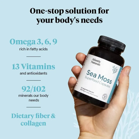ATLANTIC NATURALS - Atlantic Naturals Organic Sea Moss 120 Capsulas - The Red Vitamin MX - Suplementos Alimenticios - {{ shop.shopifyCountryName }}