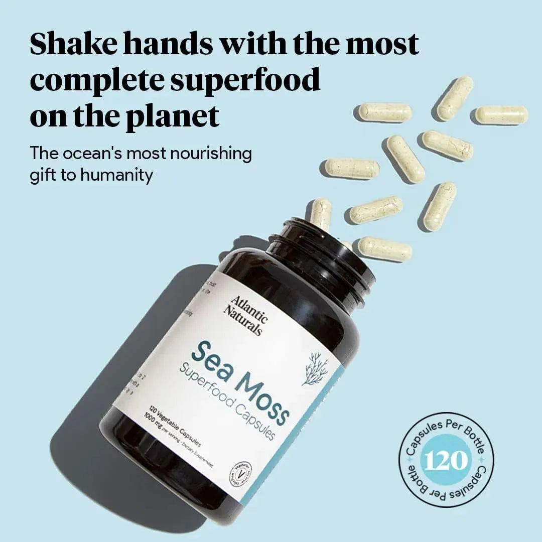 ATLANTIC NATURALS - Atlantic Naturals Organic Sea Moss 120 Capsulas - The Red Vitamin MX - Suplementos Alimenticios - {{ shop.shopifyCountryName }}