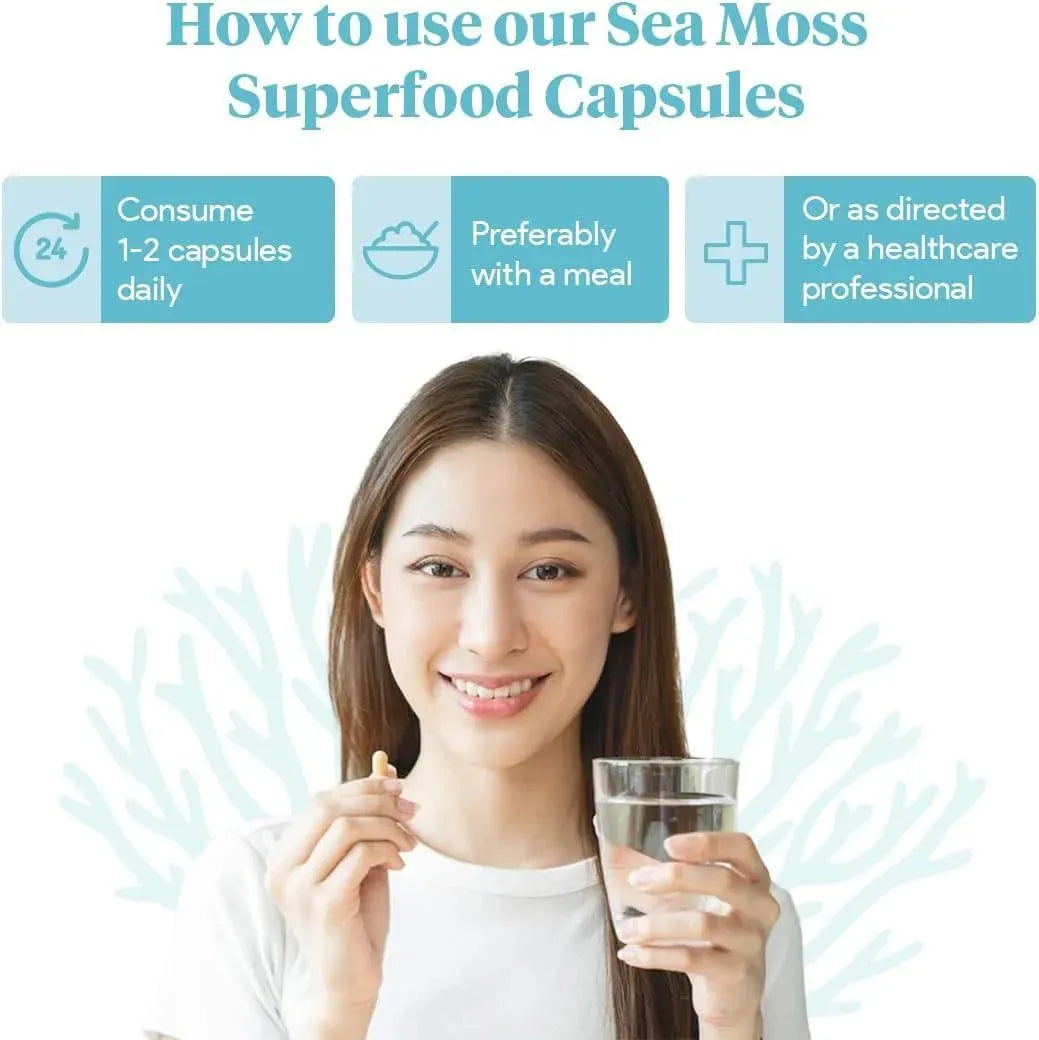 ATLANTIC NATURALS - Atlantic Naturals Organic Sea Moss 120 Capsulas - The Red Vitamin MX - Suplementos Alimenticios - {{ shop.shopifyCountryName }}