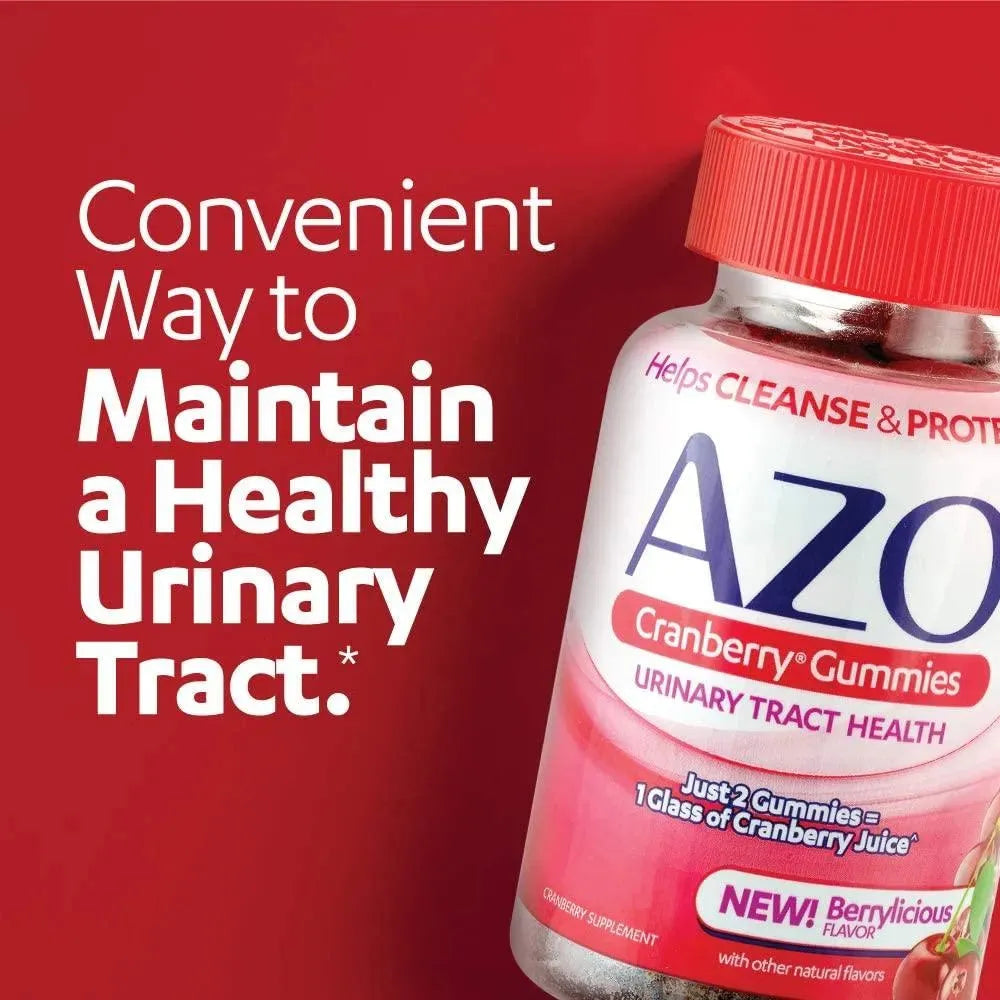 AZO - AZO Cranberry Urinary Tract Health Gummies 72 Gomitas - The Red Vitamin MX - Suplementos Alimenticios - {{ shop.shopifyCountryName }}