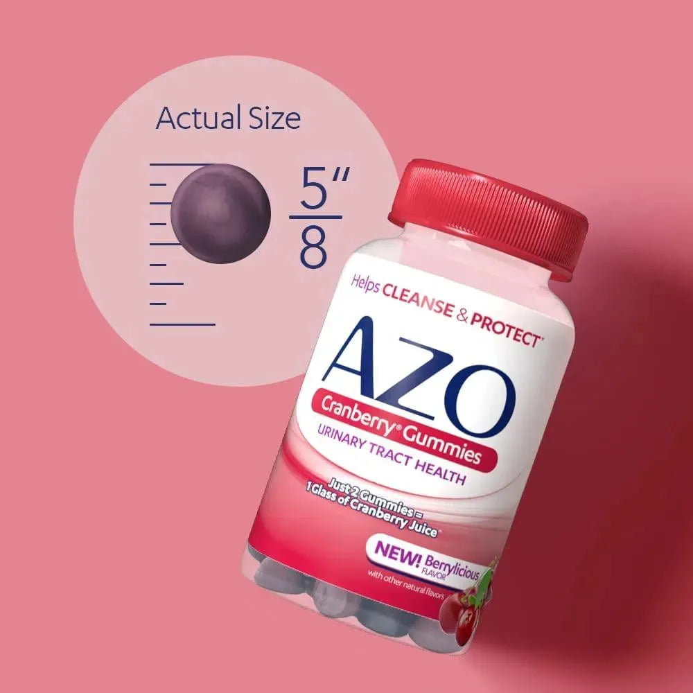 AZO - AZO Cranberry Urinary Tract Health Gummies 72 Gomitas - The Red Vitamin MX - Suplementos Alimenticios - {{ shop.shopifyCountryName }}