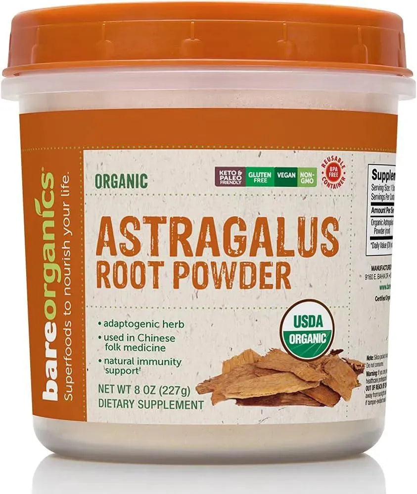 BARE ORGANICS - BareOrganics Astragalus Root Powder 227Gr. - The Red Vitamin MX - Suplementos Alimenticios - {{ shop.shopifyCountryName }}