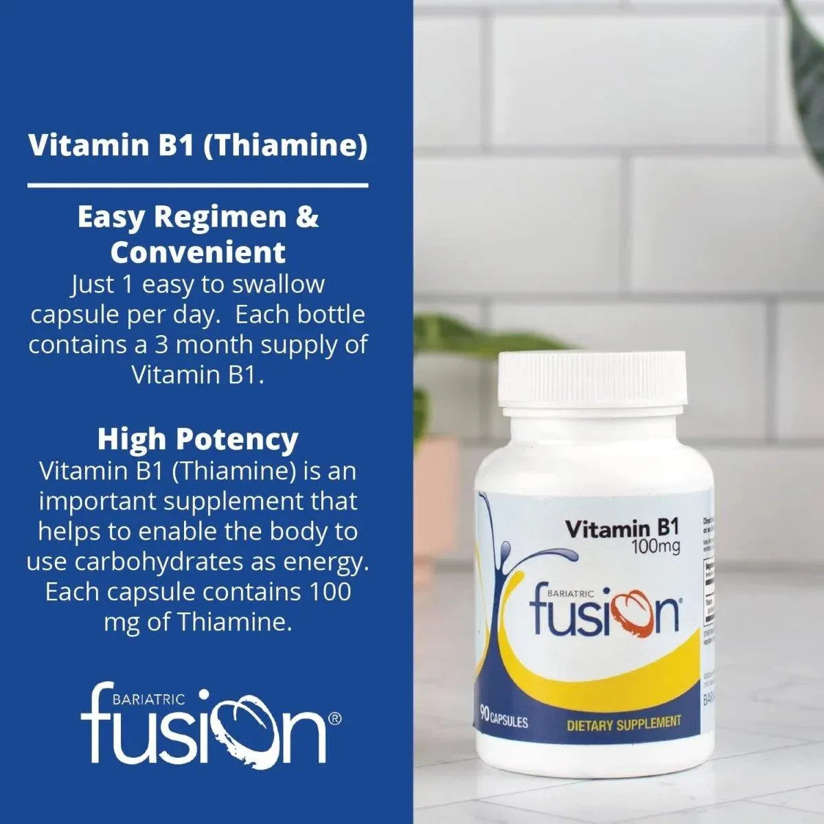 BARIATRIC FUSION - Bariatric Fusion Vitamin B1(Thiamine) 90 Capsulas - The Red Vitamin MX - Suplementos Alimenticios - {{ shop.shopifyCountryName }}