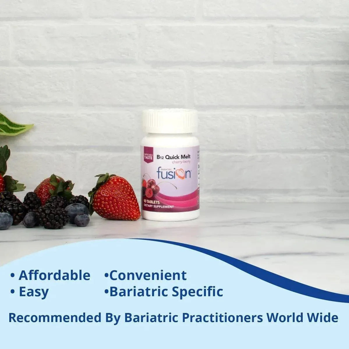 BARIATRIC FUSION - Bariatric Fusion Vitamin B12 Quick Melt Cherry Berry Flavored 90 Tabletas - The Red Vitamin MX - Suplementos Alimenticios - {{ shop.shopifyCountryName }}