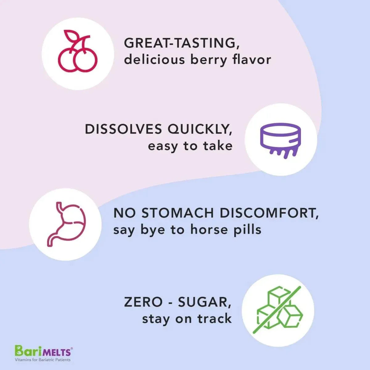 BARIMELTS - BariMelts Multivitamin with Iron 60 Tabletas - The Red Vitamin MX - Suplementos Alimenticios - {{ shop.shopifyCountryName }}