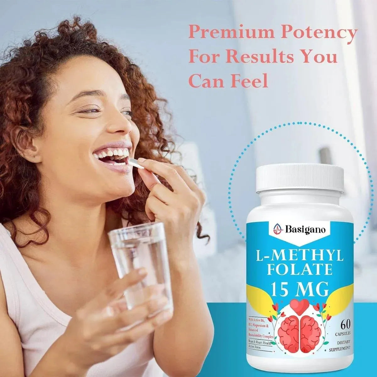 BASIGANO - Basigano 15Mg. L Methylfolate (5-MTHF) 60 Capsulas 2 Pack - The Red Vitamin MX - Suplementos Alimenticios - {{ shop.shopifyCountryName }}