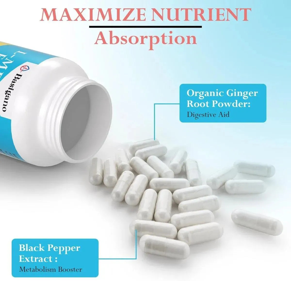 BASIGANO - Basigano 15Mg. L Methylfolate (5-MTHF) 60 Capsulas - The Red Vitamin MX - Suplementos Alimenticios - {{ shop.shopifyCountryName }}