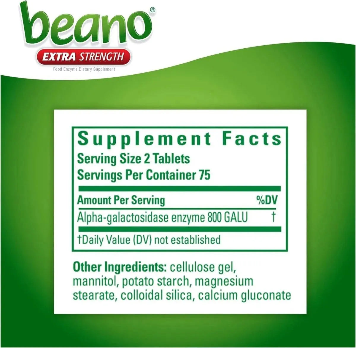 BEANO - Beano Extra Strength Gas Prevention & Digestive Enzyme 150 Tabletas - The Red Vitamin MX - Suplementos Alimenticios - {{ shop.shopifyCountryName }}