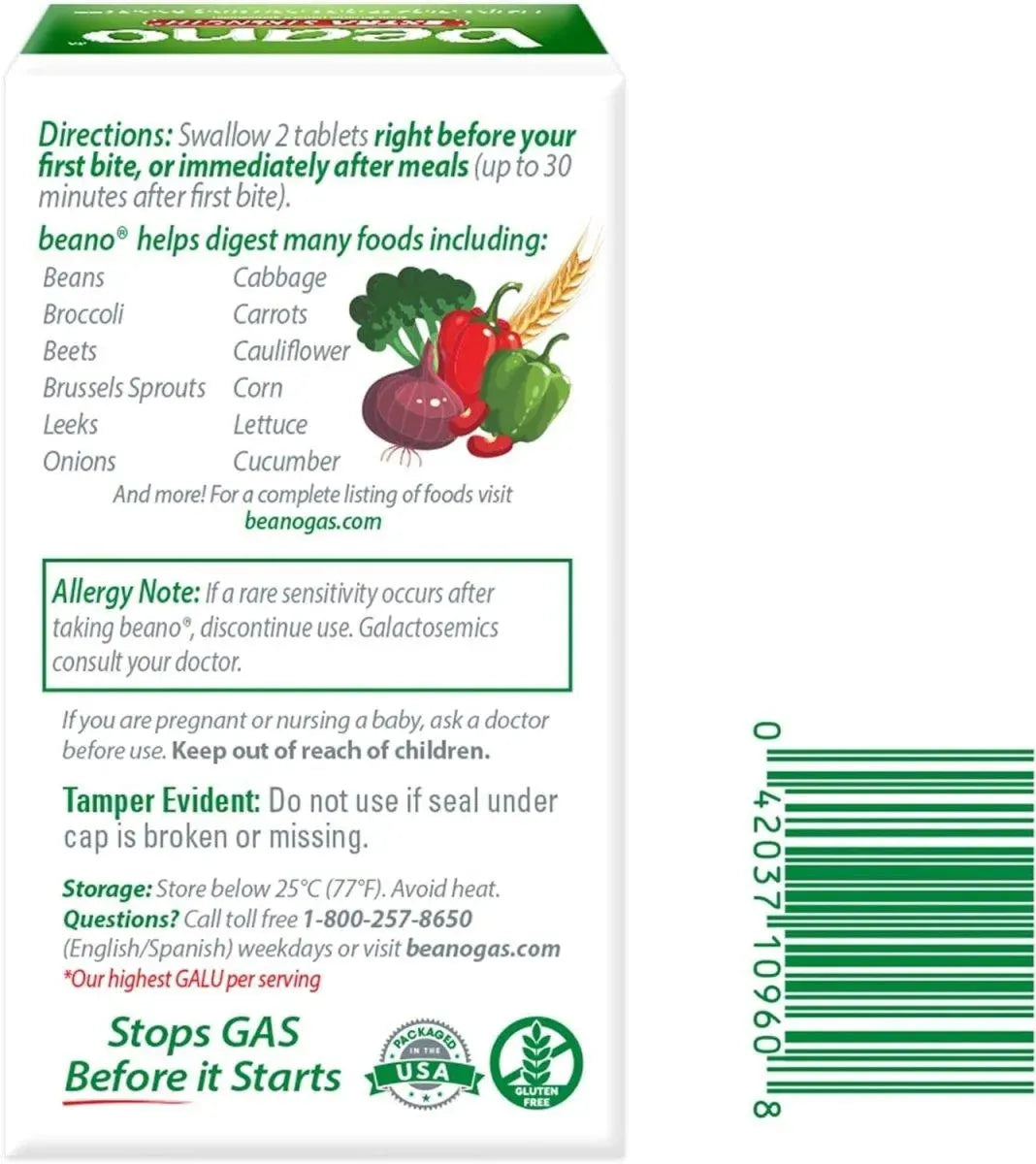 BEANO - Beano Extra Strength Gas Prevention & Digestive Enzyme 150 Tabletas - The Red Vitamin MX - Suplementos Alimenticios - {{ shop.shopifyCountryName }}