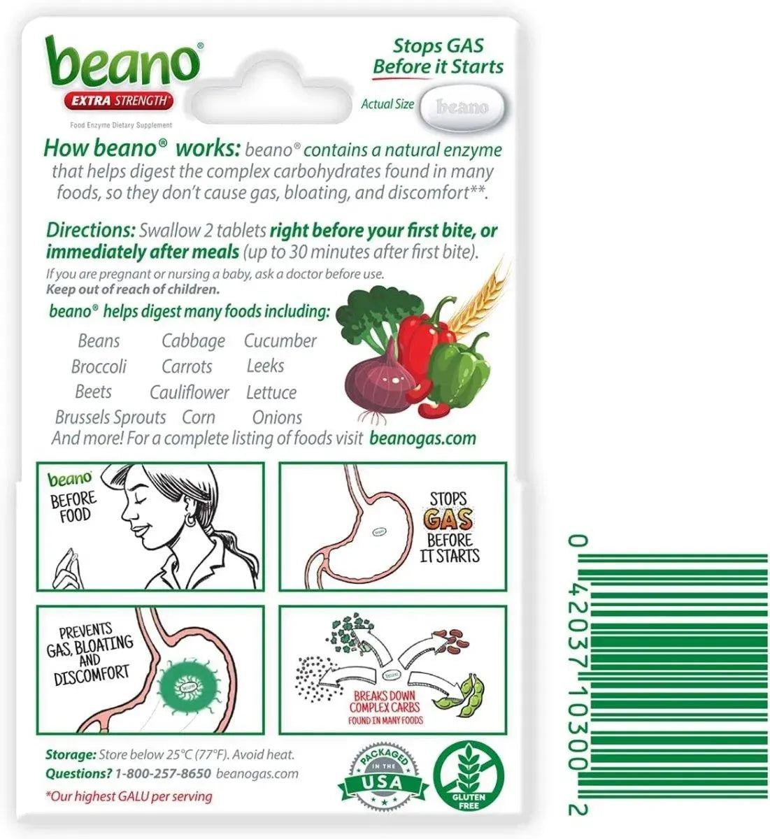 BEANO - Beano Ultra 800 Gas Prevention and Digestive Enzyme 100 Tabletas - The Red Vitamin MX - Suplementos Alimenticios - {{ shop.shopifyCountryName }}