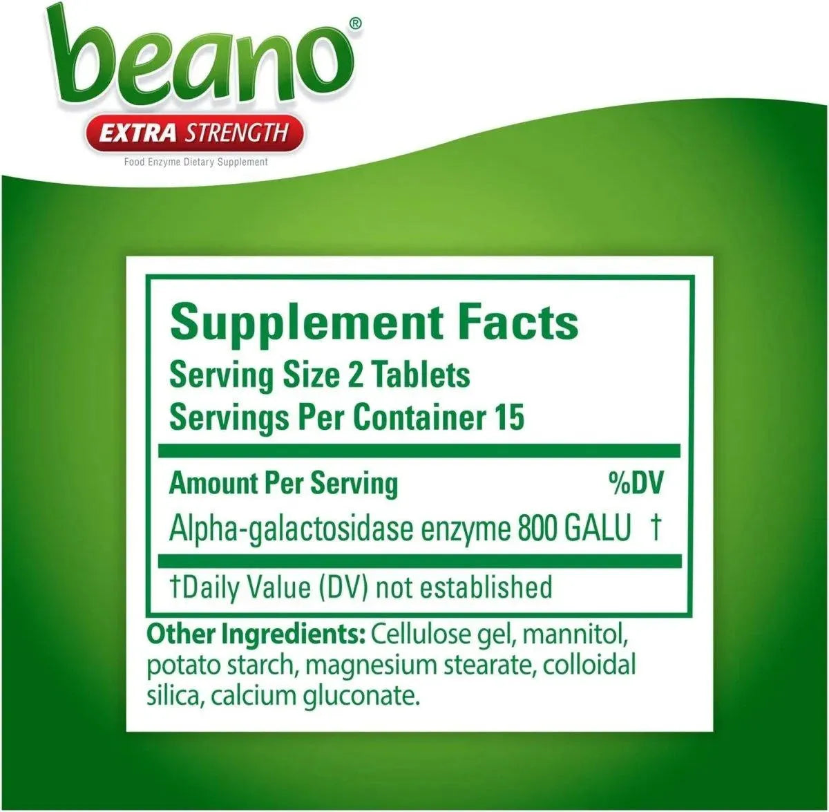BEANO - Beano Ultra 800 Gas Prevention Food Enzyme 30 Tabletas - The Red Vitamin MX - Suplementos Alimenticios - {{ shop.shopifyCountryName }}