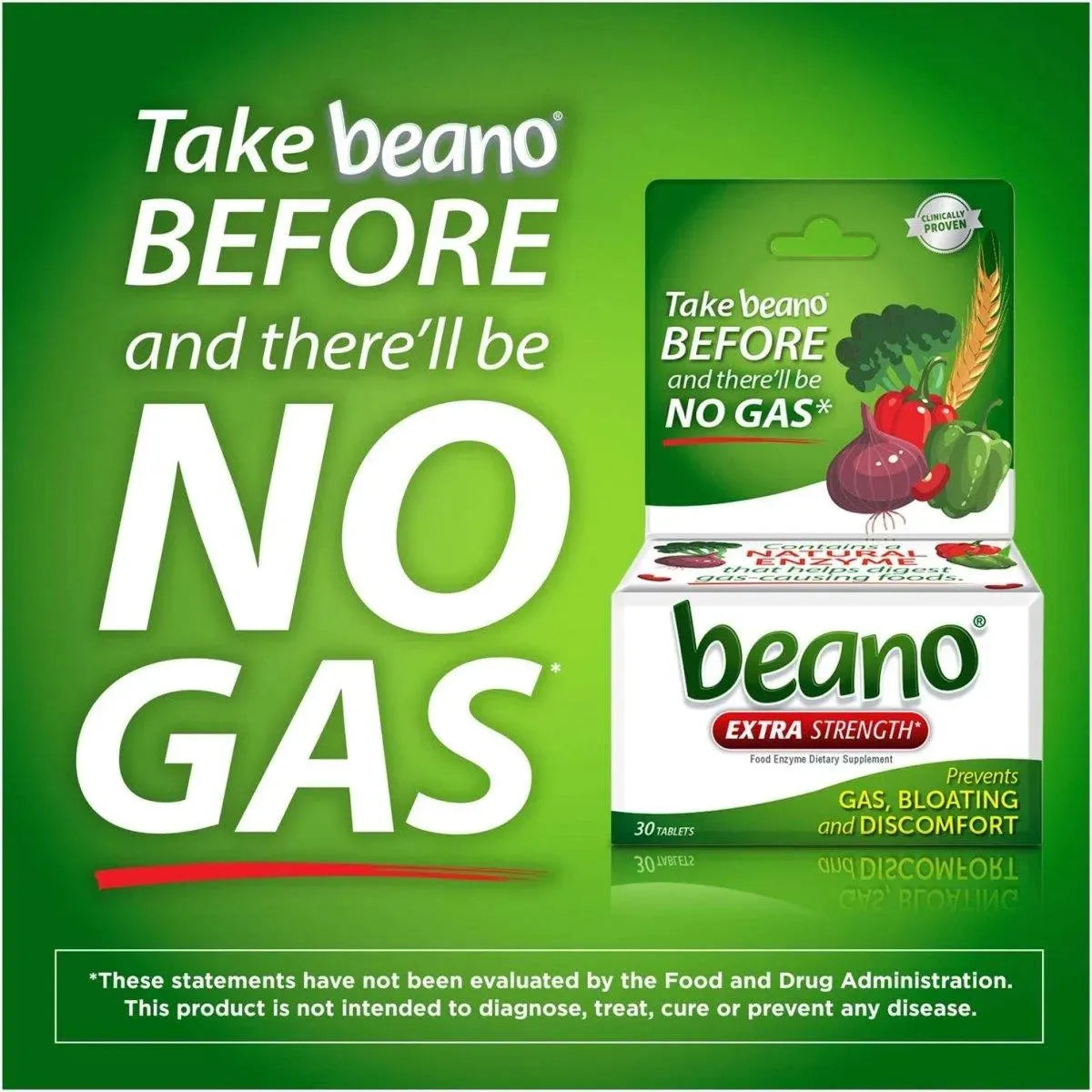 BEANO - Beano Ultra 800 Gas Prevention Food Enzyme 30 Tabletas - The Red Vitamin MX - Suplementos Alimenticios - {{ shop.shopifyCountryName }}
