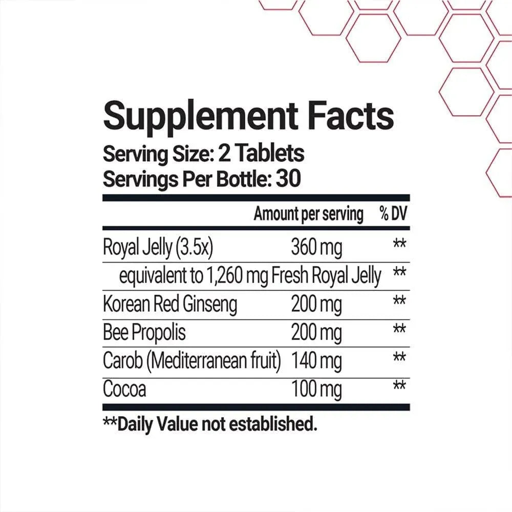 BEE & YOU - BEE and You Royal Jelly Ginseng Propolis 60 Tabletas - The Red Vitamin MX - Suplementos Alimenticios - {{ shop.shopifyCountryName }}