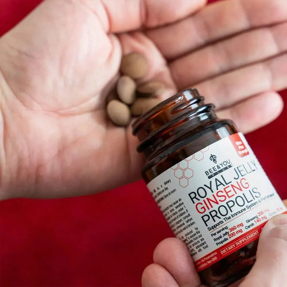 BEE & YOU - BEE and You Royal Jelly Ginseng Propolis 60 Tabletas - The Red Vitamin MX - Suplementos Alimenticios - {{ shop.shopifyCountryName }}