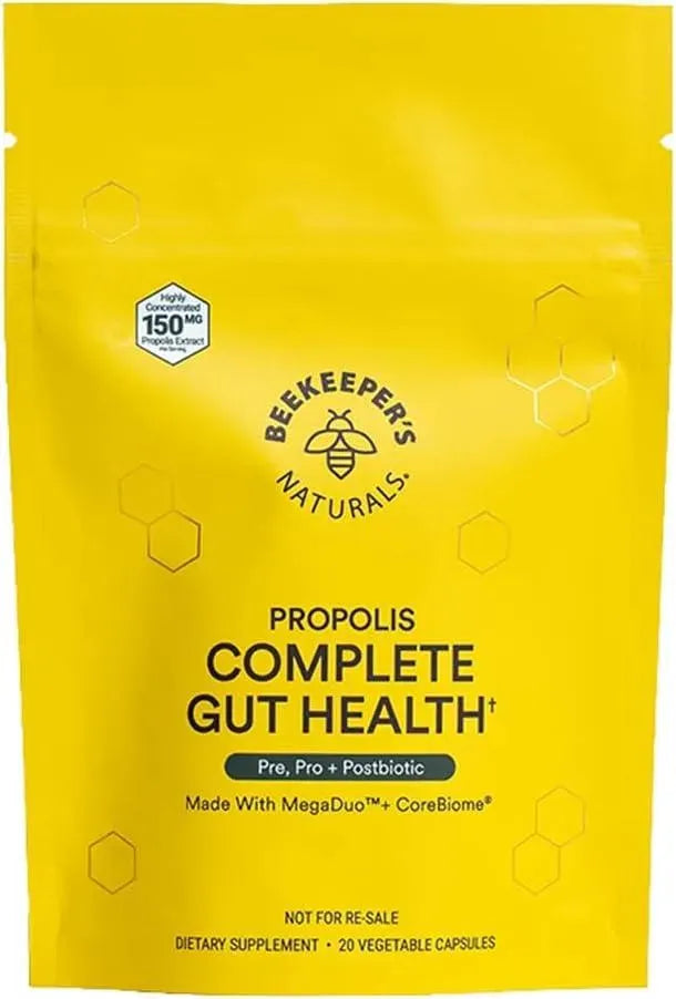 BEEKEEPER´S NATURALS - Beekeeper's Naturals Propolis Complete Gut Health 20 Capsulas - The Red Vitamin MX - Suplementos Alimenticios - {{ shop.shopifyCountryName }}