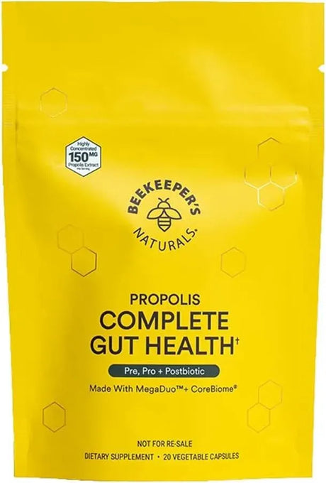 BEEKEEPER´S NATURALS - Beekeeper's Naturals Propolis Complete Gut Health 20 Capsulas - The Red Vitamin MX - Suplementos Alimenticios - {{ shop.shopifyCountryName }}