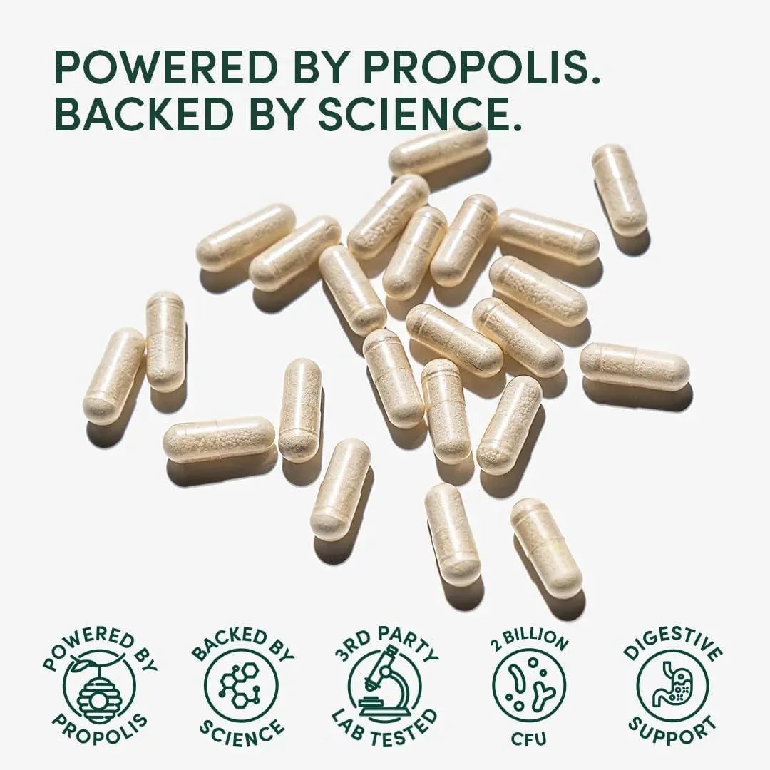 BEEKEEPER´S NATURALS - Beekeeper's Naturals Propolis Complete Gut Health 20 Capsulas - The Red Vitamin MX - Suplementos Alimenticios - {{ shop.shopifyCountryName }}