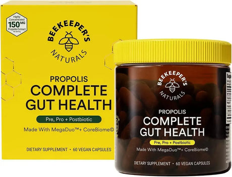 BEEKEEPER´S NATURALS - Beekeeper's Naturals Propolis Complete Gut Health 60 Capsulas - The Red Vitamin MX - Suplementos Alimenticios - {{ shop.shopifyCountryName }}