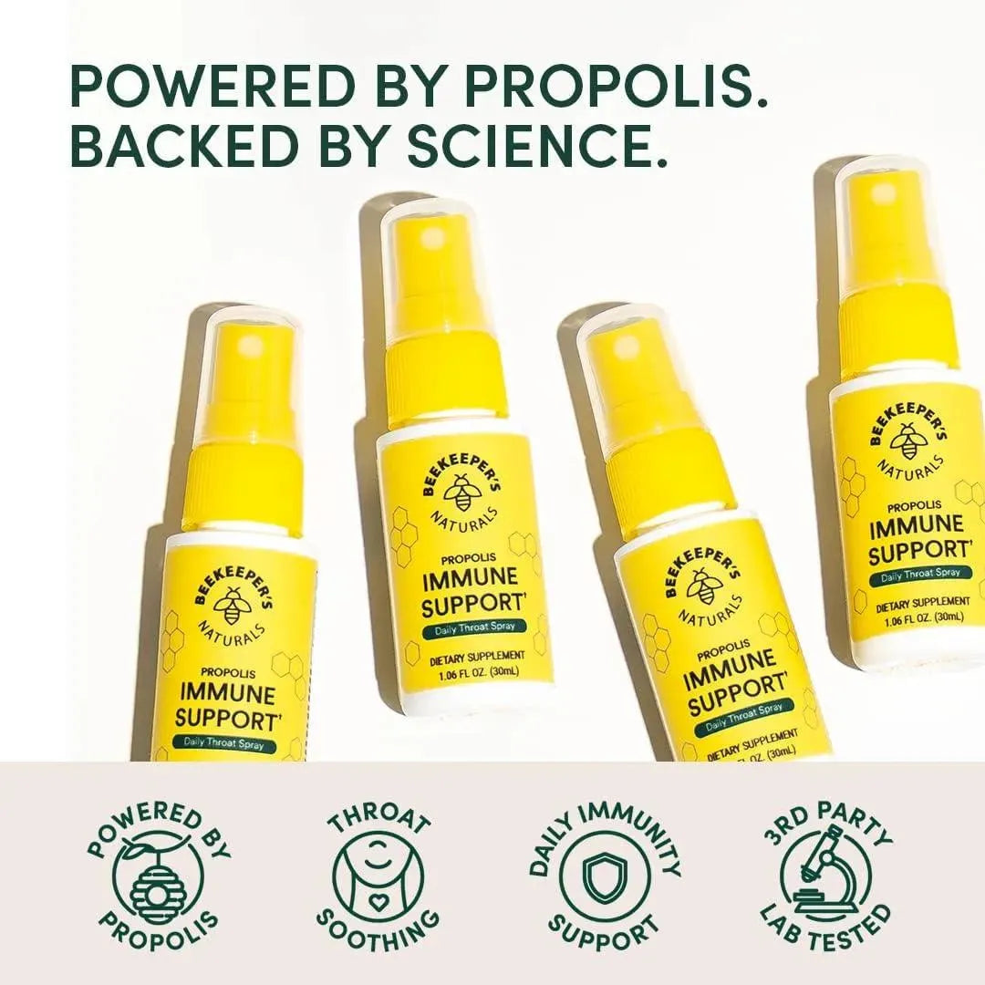 BEEKEEPER´S NATURALS - Beekeeper's Naturals Propolis Throat Spray 30Ml. - The Red Vitamin MX - Suplementos Alimenticios - {{ shop.shopifyCountryName }}