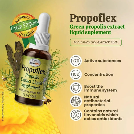 BEELIFE - Beelife Propoflex Green Propolis Extract 15% Extract 30Ml. - The Red Vitamin MX - Suplementos Alimenticios - {{ shop.shopifyCountryName }}