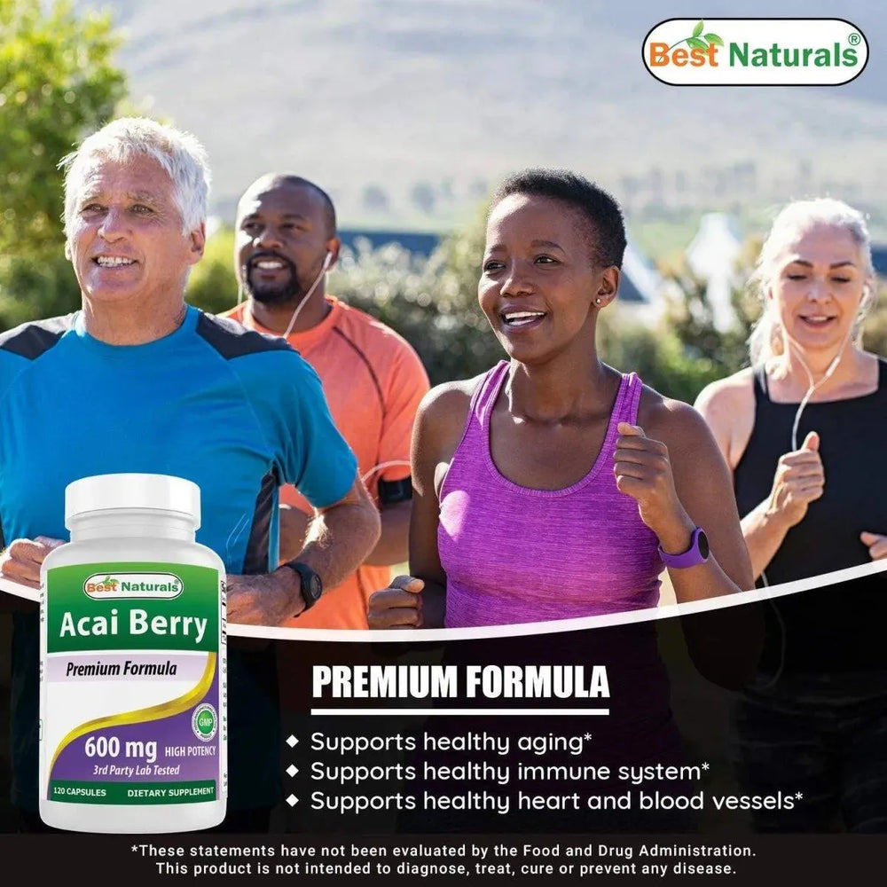 BEST NATURALS - Best Naturals Acai Berry 600Mg. 120 Capsulas - The Red Vitamin MX - Suplementos Alimenticios - {{ shop.shopifyCountryName }}