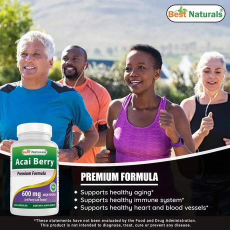 BEST NATURALS - Best Naturals Acai Berry 600Mg. 120 Capsulas - The Red Vitamin MX - Suplementos Alimenticios - {{ shop.shopifyCountryName }}