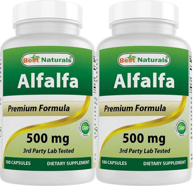 BEST NATURALS - Best Naturals Alfalfa Green Super Food 500Mg. 180 Capsulas 2 Pack - The Red Vitamin MX - Suplementos Alimenticios - {{ shop.shopifyCountryName }}