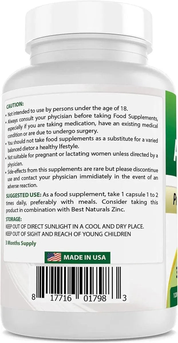 BEST NATURALS - Best Naturals Astragalus 1000Mg. 120 Capsulas - The Red Vitamin MX - Suplementos Alimenticios - {{ shop.shopifyCountryName }}