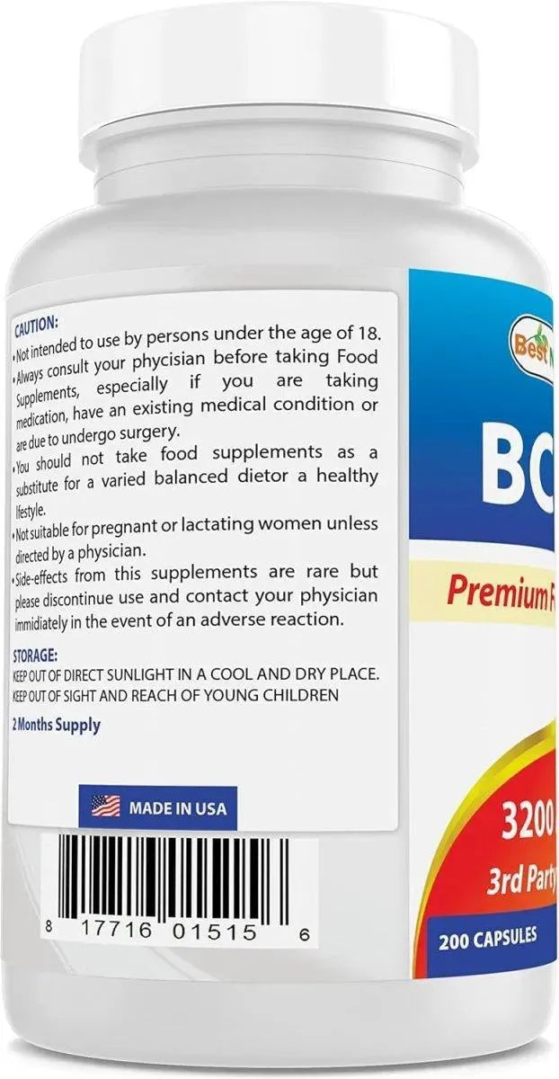 BEST NATURALS - Best Naturals BCAA Branch Chain Amino Acid 3200Mg. 200 Capsulas - The Red Vitamin MX - Suplementos Alimenticios - {{ shop.shopifyCountryName }}