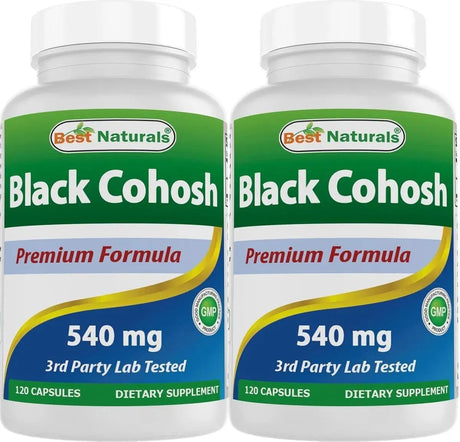 BEST NATURALS - Best Naturals Black Cohosh 540Mg. 120 Capsulas - The Red Vitamin MX - Suplementos Alimenticios - {{ shop.shopifyCountryName }}