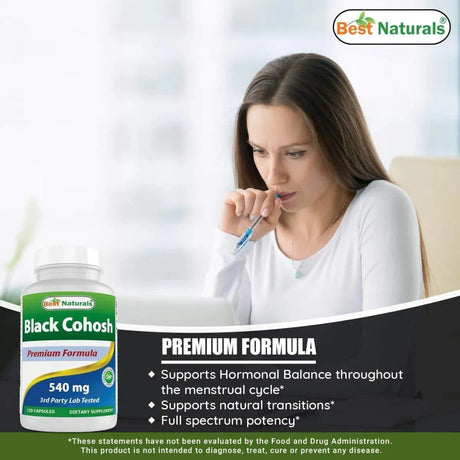 BEST NATURALS - Best Naturals Black Cohosh 540Mg. 120 Capsulas - The Red Vitamin MX - Suplementos Alimenticios - {{ shop.shopifyCountryName }}