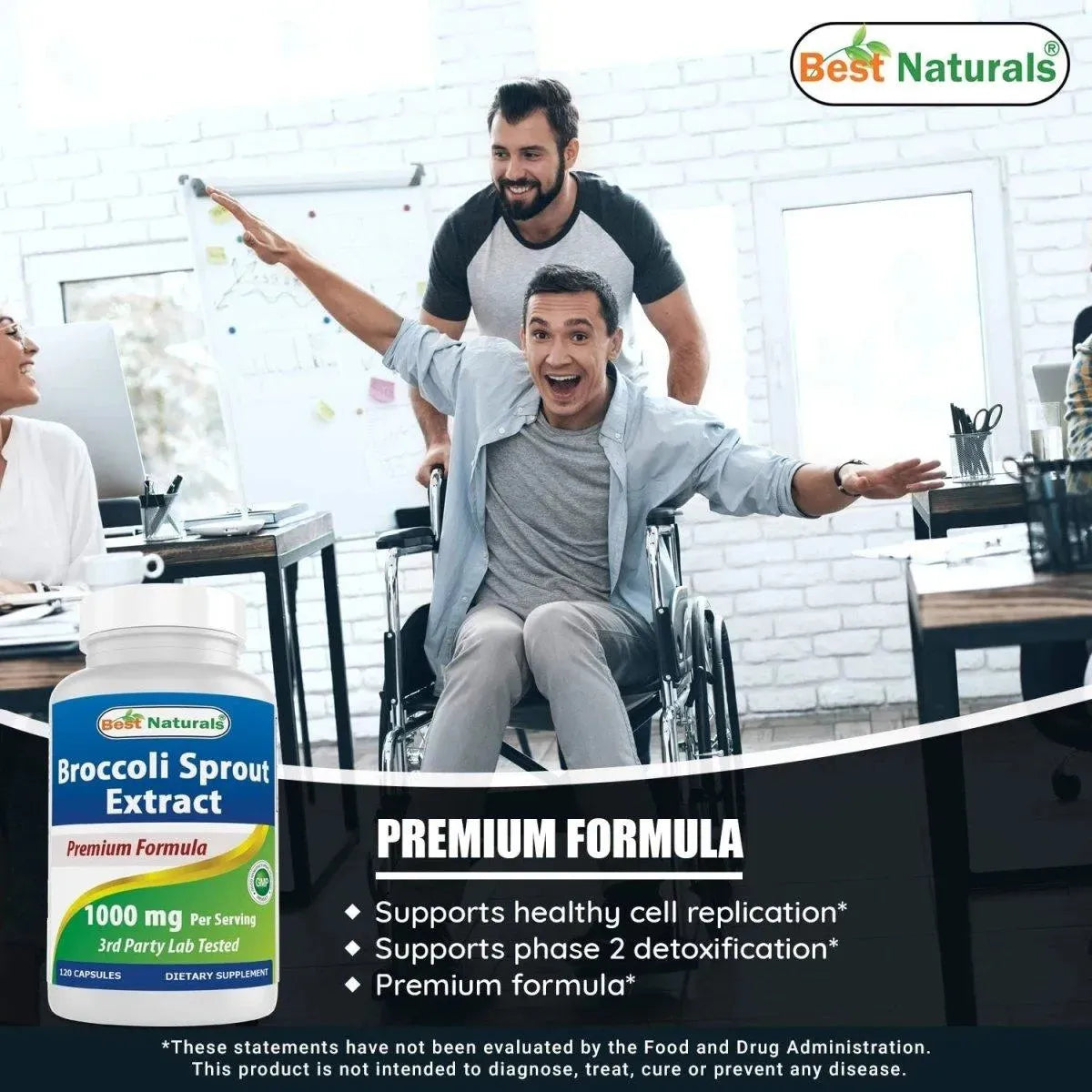 BEST NATURALS - Best Naturals Broccoli Sprout Extract 1000Mg. 240 Capsulas - The Red Vitamin MX - Suplementos Alimenticios - {{ shop.shopifyCountryName }}