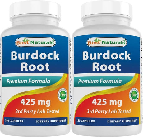 BEST NATURALS - Best Naturals Burdock root 425Mg. 180 Capsulas 2 Pack - The Red Vitamin MX - Suplementos Alimenticios - {{ shop.shopifyCountryName }}