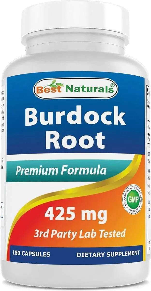 BEST NATURALS - Best Naturals Burdock root 425Mg. 180 Capsulas - The Red Vitamin MX - Suplementos Alimenticios - {{ shop.shopifyCountryName }}