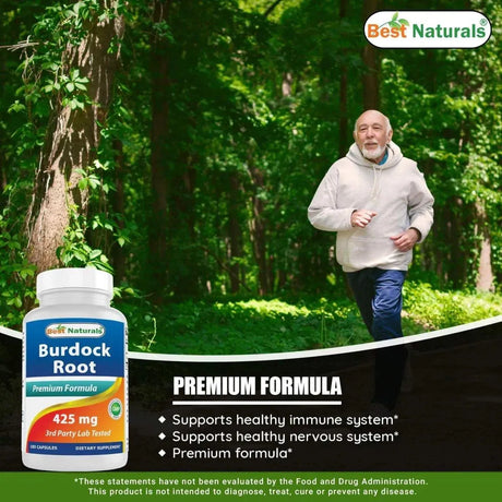 BEST NATURALS - Best Naturals Burdock root 425Mg. 180 Capsulas - The Red Vitamin MX - Suplementos Alimenticios - {{ shop.shopifyCountryName }}