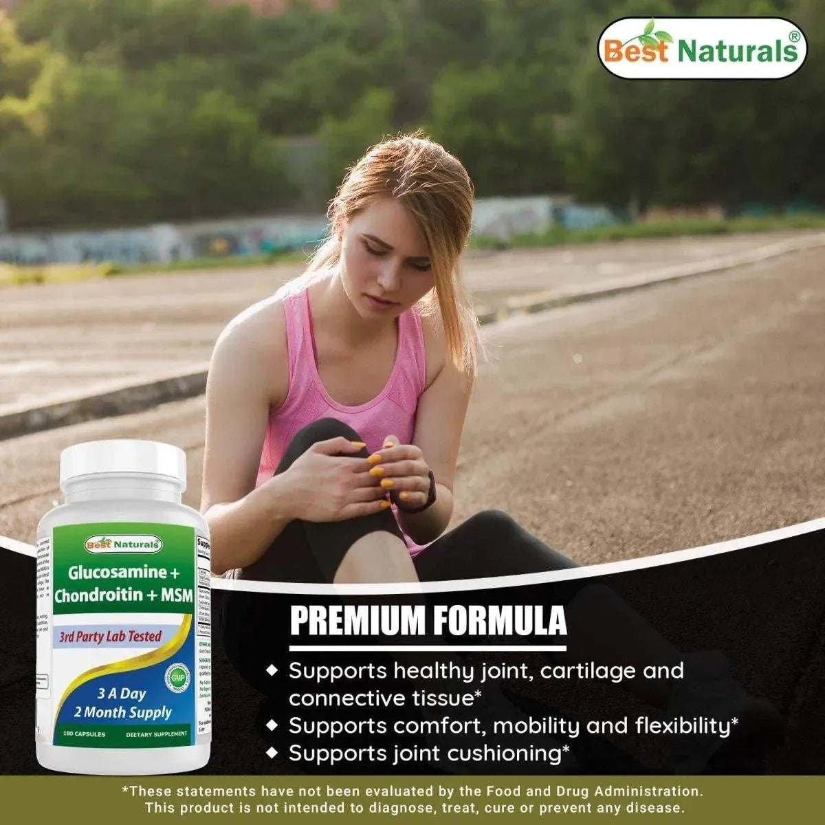 BEST NATURALS - Best Naturals, Glucosamine Chondroitin and MSM 180 Capsulas 2 Pack - The Red Vitamin MX - Suplementos Alimenticios - {{ shop.shopifyCountryName }}