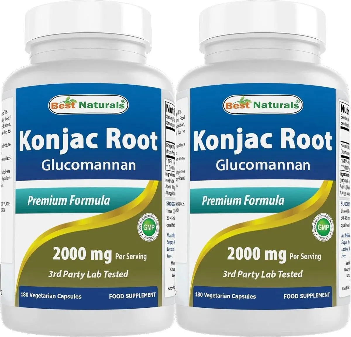 BEST NATURALS - Best Naturals Konjac Glucomannan Root 2000Mg. 180 Capsulas 2 Pack - The Red Vitamin MX - Suplementos Alimenticios - {{ shop.shopifyCountryName }}