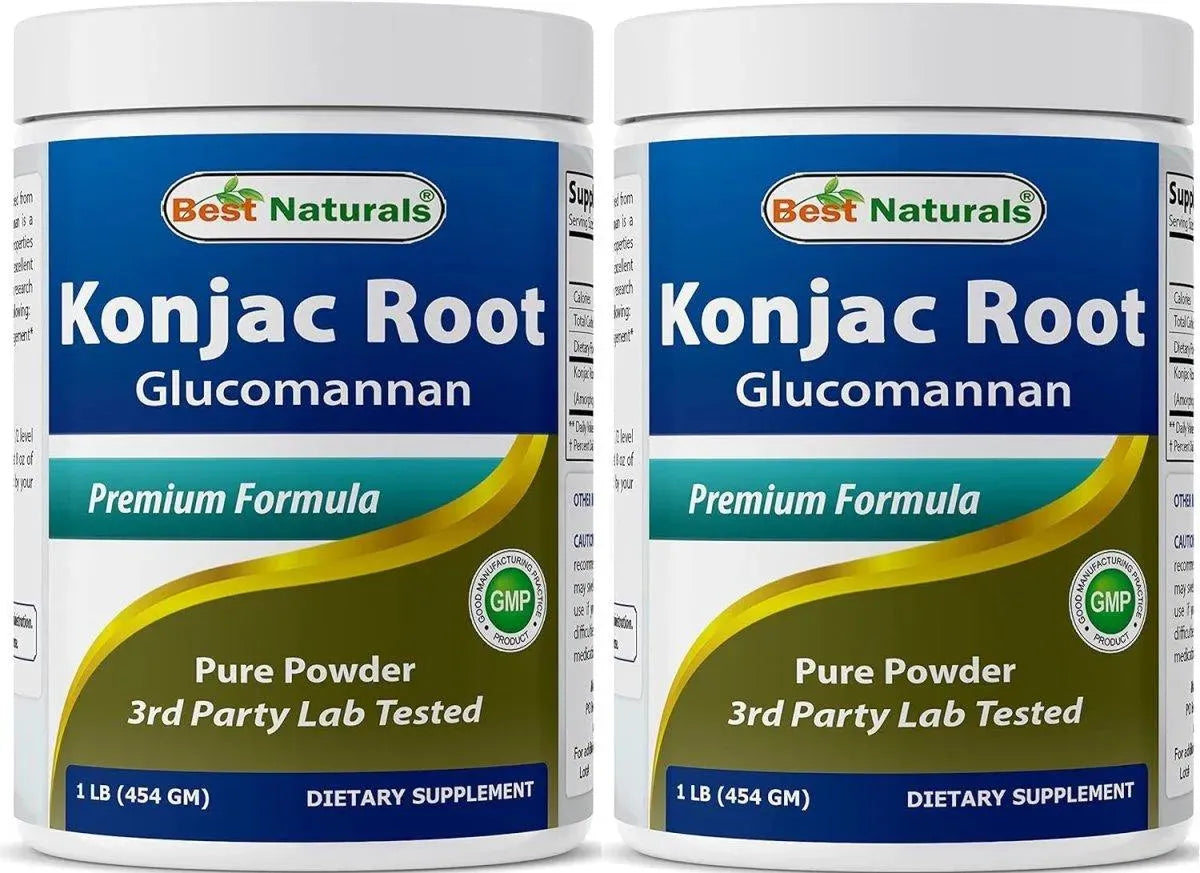 BEST NATURALS - Best Naturals Konjac Glucomannan Root Powder 454Gr. 2 Pack - The Red Vitamin MX - Suplementos Alimenticios - {{ shop.shopifyCountryName }}