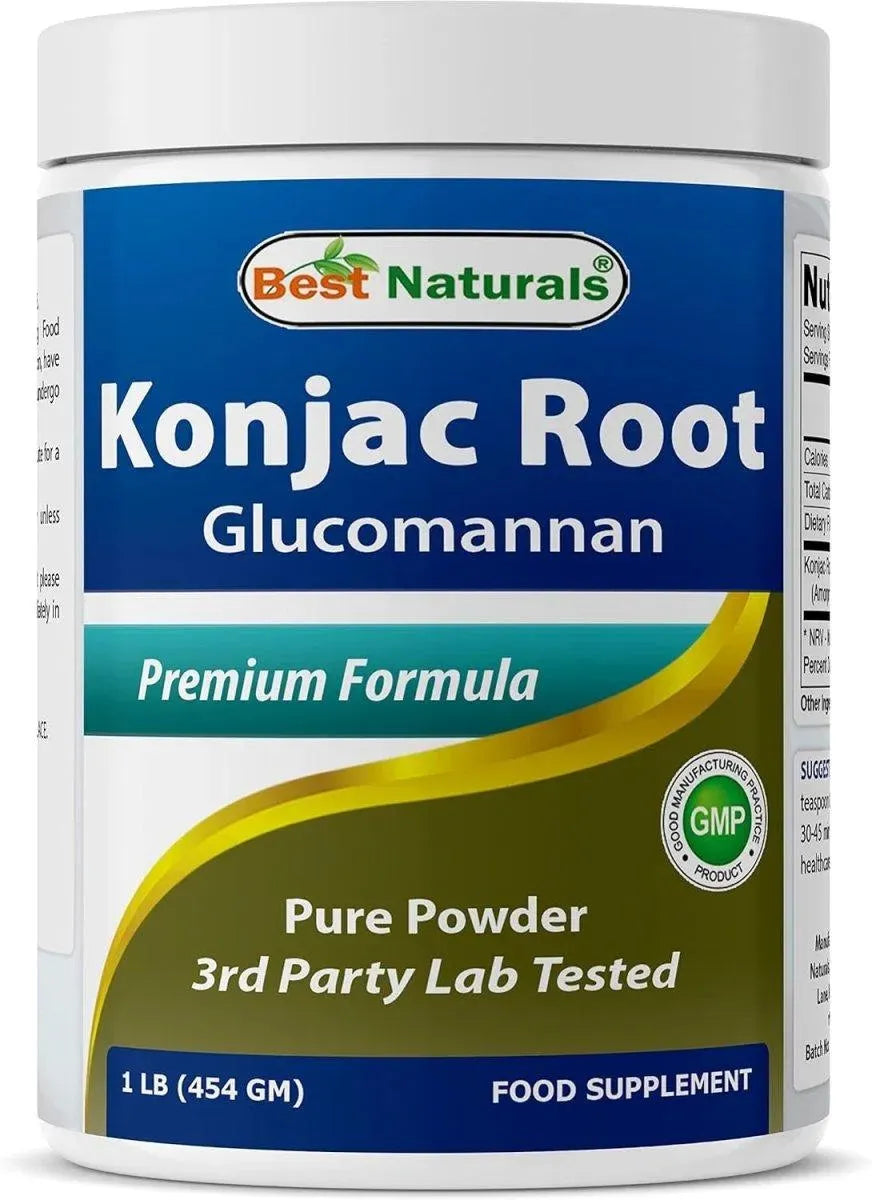BEST NATURALS - Best Naturals Konjac Root Glucomannan Powder 454Gr. - The Red Vitamin MX - Suplementos Alimenticios - {{ shop.shopifyCountryName }}
