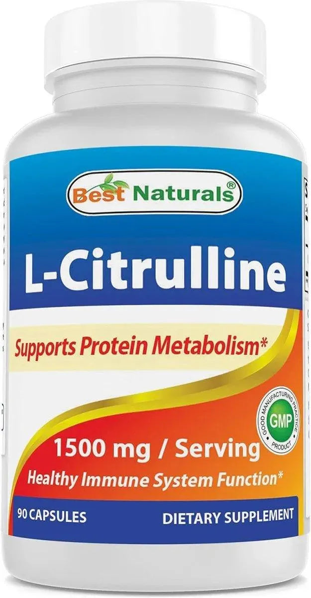 BEST NATURALS - Best Naturals L-Citrulline 1500Mg. 90 Capsulas - The Red Vitamin MX - Suplementos Alimenticios - {{ shop.shopifyCountryName }}