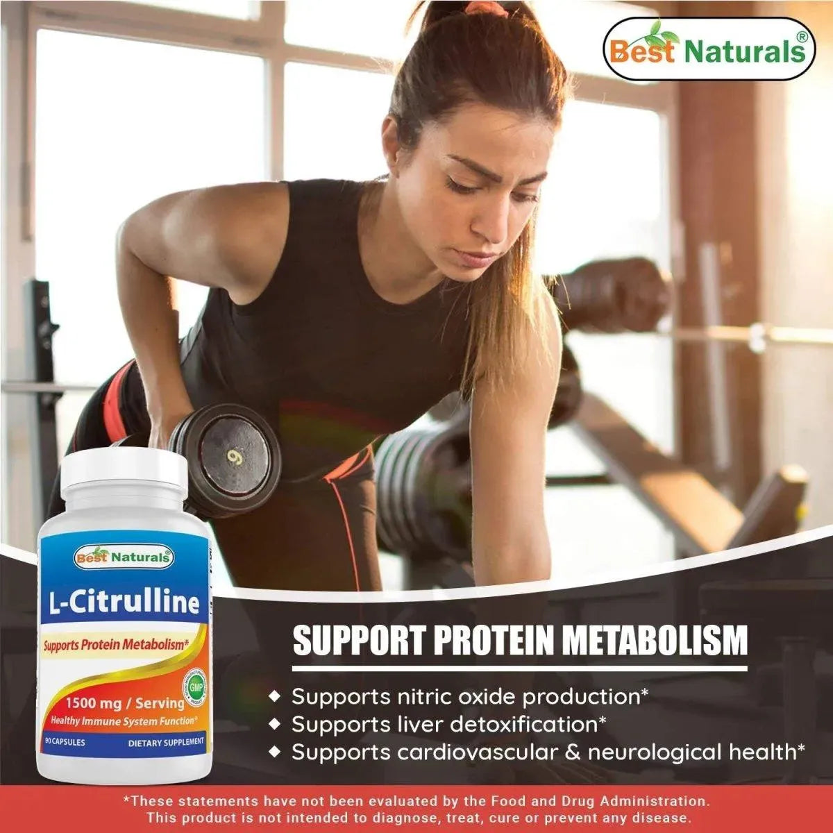 BEST NATURALS - Best Naturals L-Citrulline 1500Mg. 90 Capsulas - The Red Vitamin MX - Suplementos Alimenticios - {{ shop.shopifyCountryName }}