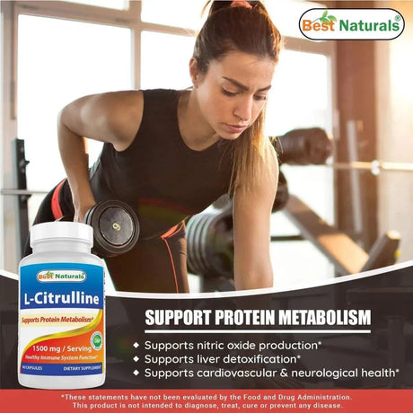 BEST NATURALS - Best Naturals L-Citrulline 1500Mg. 90 Capsulas - The Red Vitamin MX - Suplementos Alimenticios - {{ shop.shopifyCountryName }}