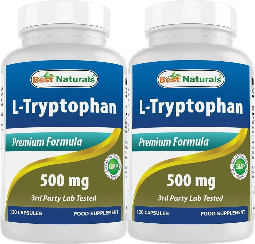BEST NATURALS - Best Naturals L-Tryptophan 500Mg. 120 Capsulas - The Red Vitamin MX - Suplementos Alimenticios - {{ shop.shopifyCountryName }}