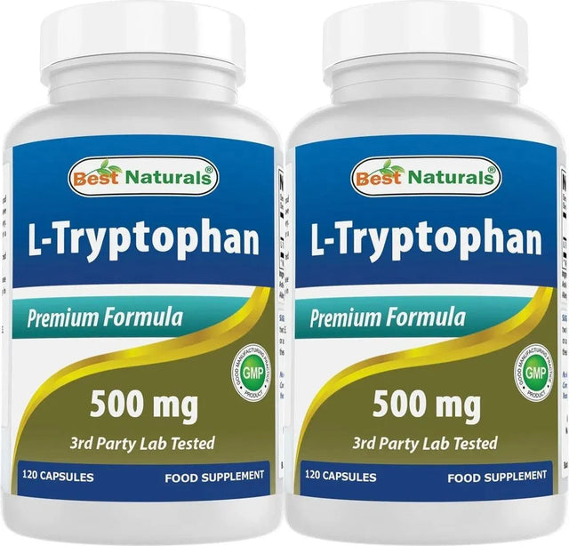 BEST NATURALS - Best Naturals L-Tryptophan 500Mg. 120 Capsulas - The Red Vitamin MX - Suplementos Alimenticios - {{ shop.shopifyCountryName }}