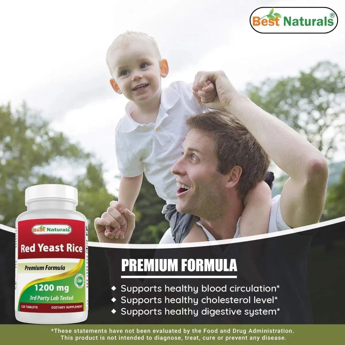 BEST NATURALS - Best Naturals Red Yeast Rice 1200Mg. 120 Tabletas - The Red Vitamin MX - Suplementos Alimenticios - {{ shop.shopifyCountryName }}